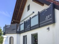Alu Liba Glas Lochblechbalkon